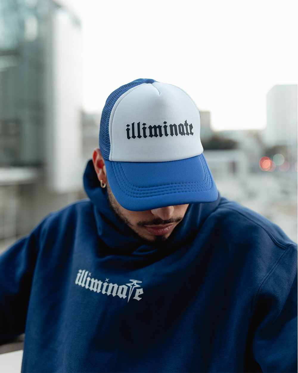 Blue Illiminate Trucker Hat