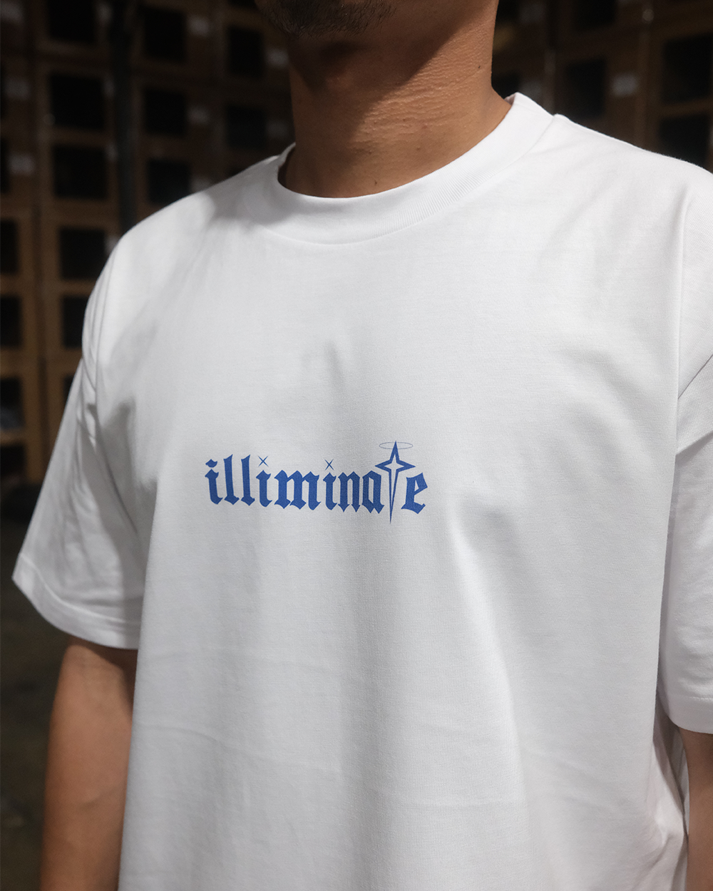 BLUE REJECTION WHITE TEE