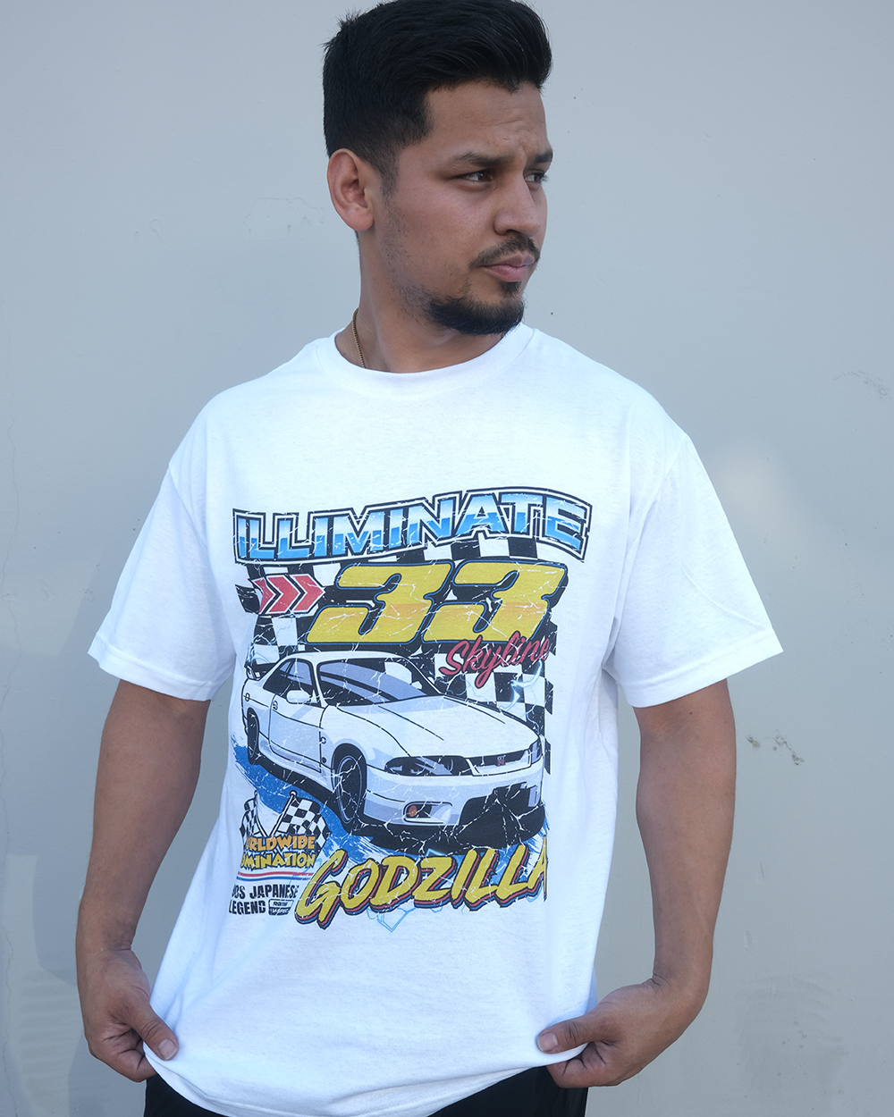 R33 GTR WHITE TEE