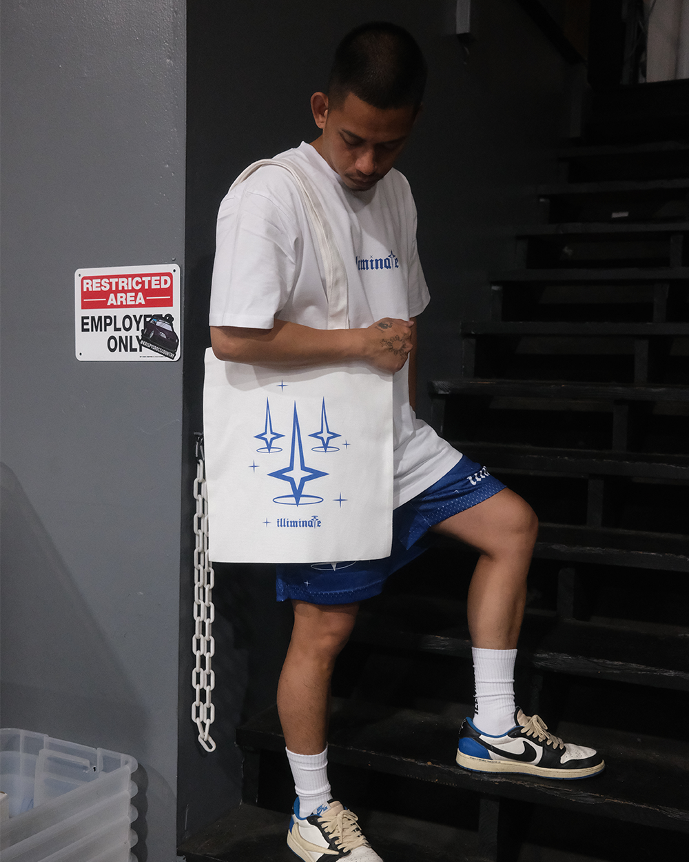 REJECTION TOTE BAG BLUE