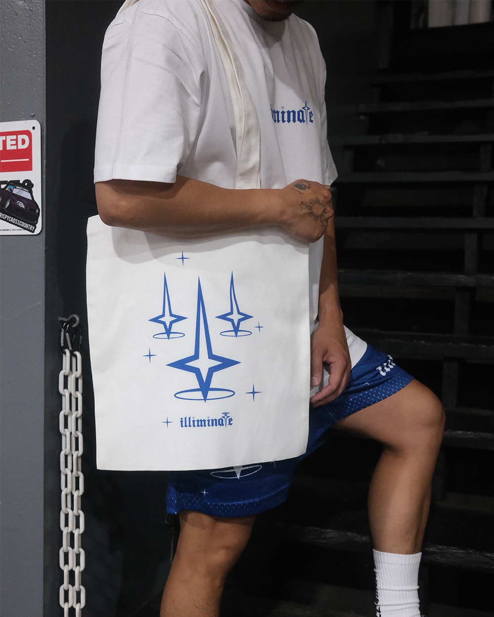 REJECTION TOTE BAG BLUE
