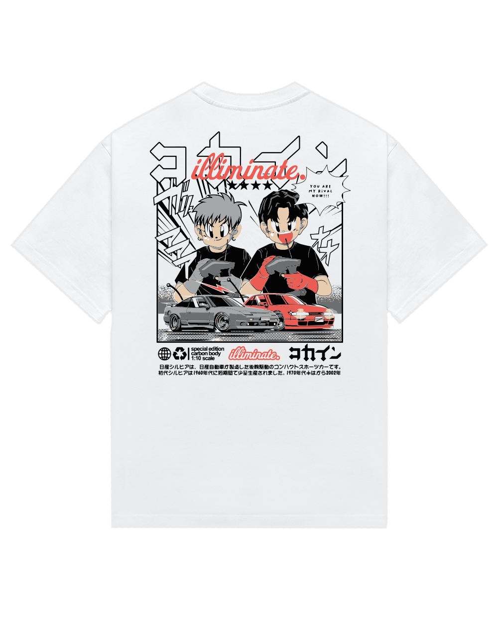 ILLIMINATE x KOKAINE WHITE RIVAL TEE