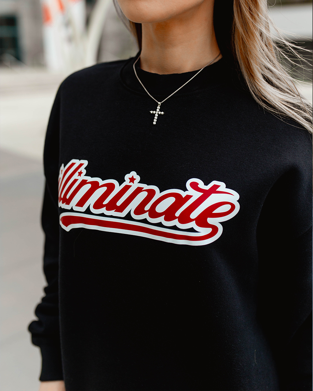 ILLIMINATE BASEBALL LOGO CREWNECK