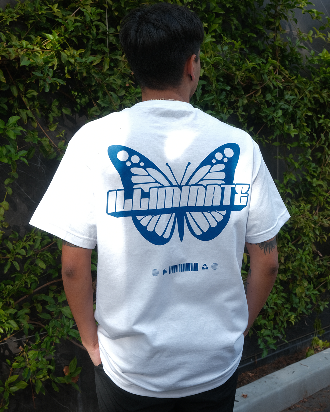 White Butterfly Tee