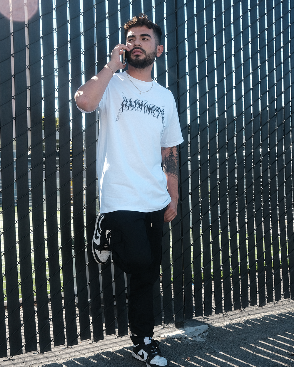 WHITE STATIC TEE