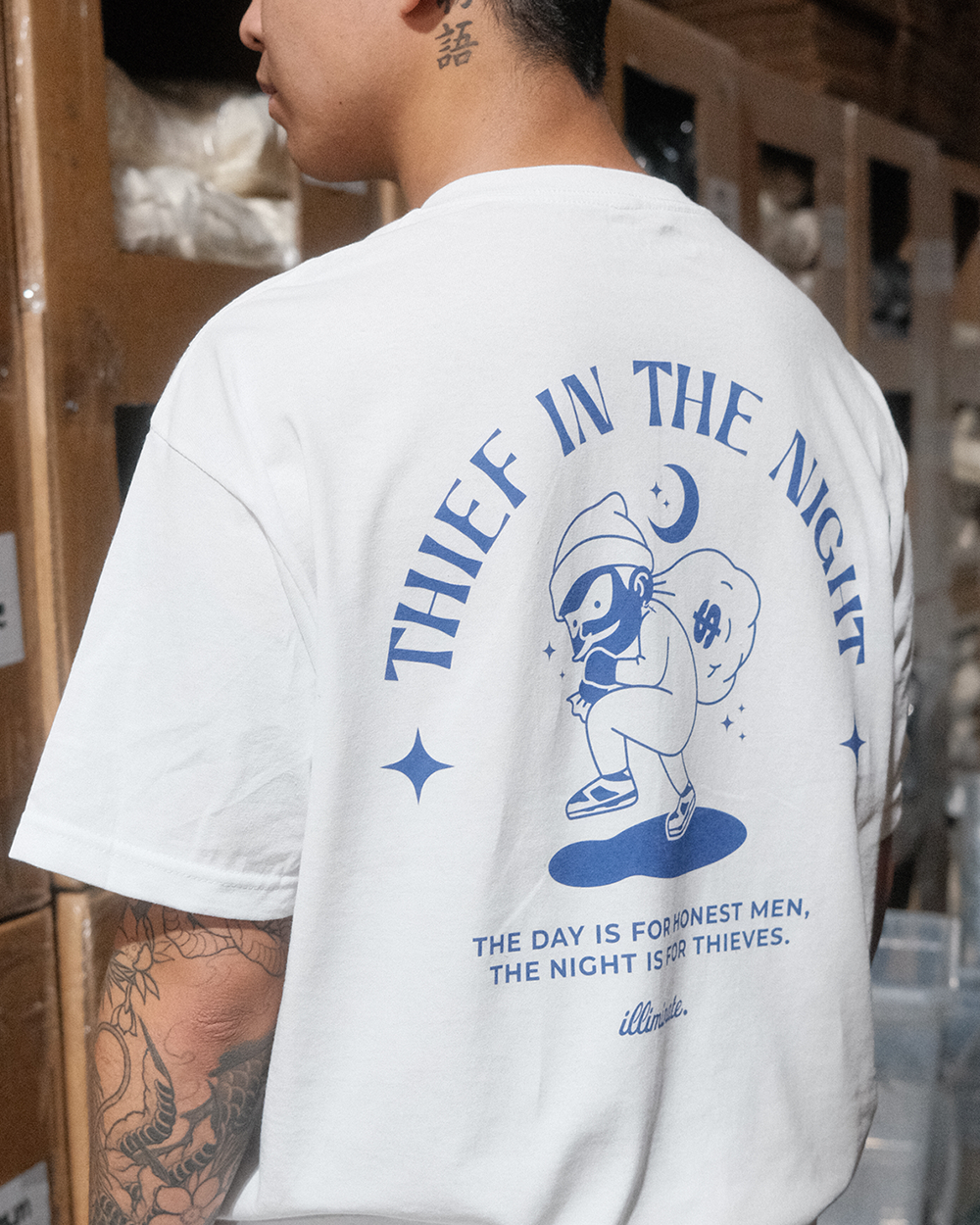Thief In The Night White Tee