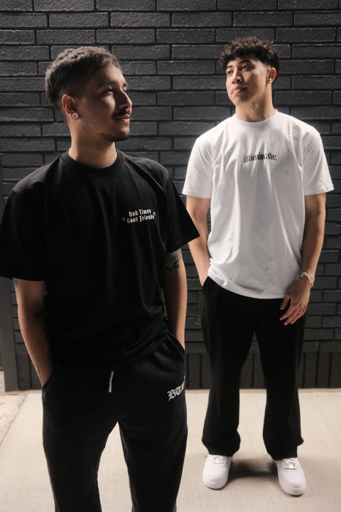 BAD TIMES GOOD FRIENDS TEE // 80 ENTRIES