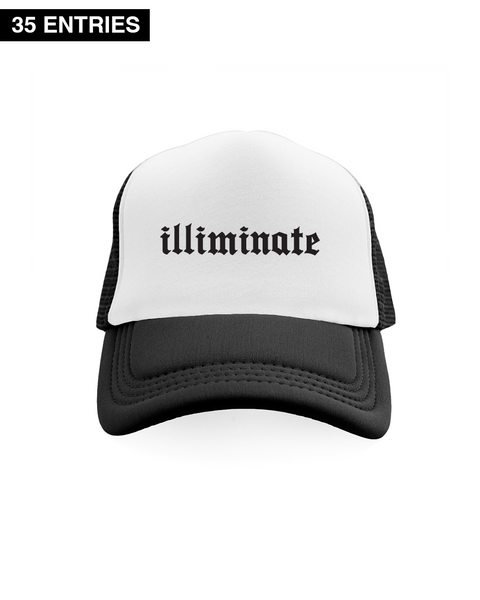 Black Illiminate Trucker Hat